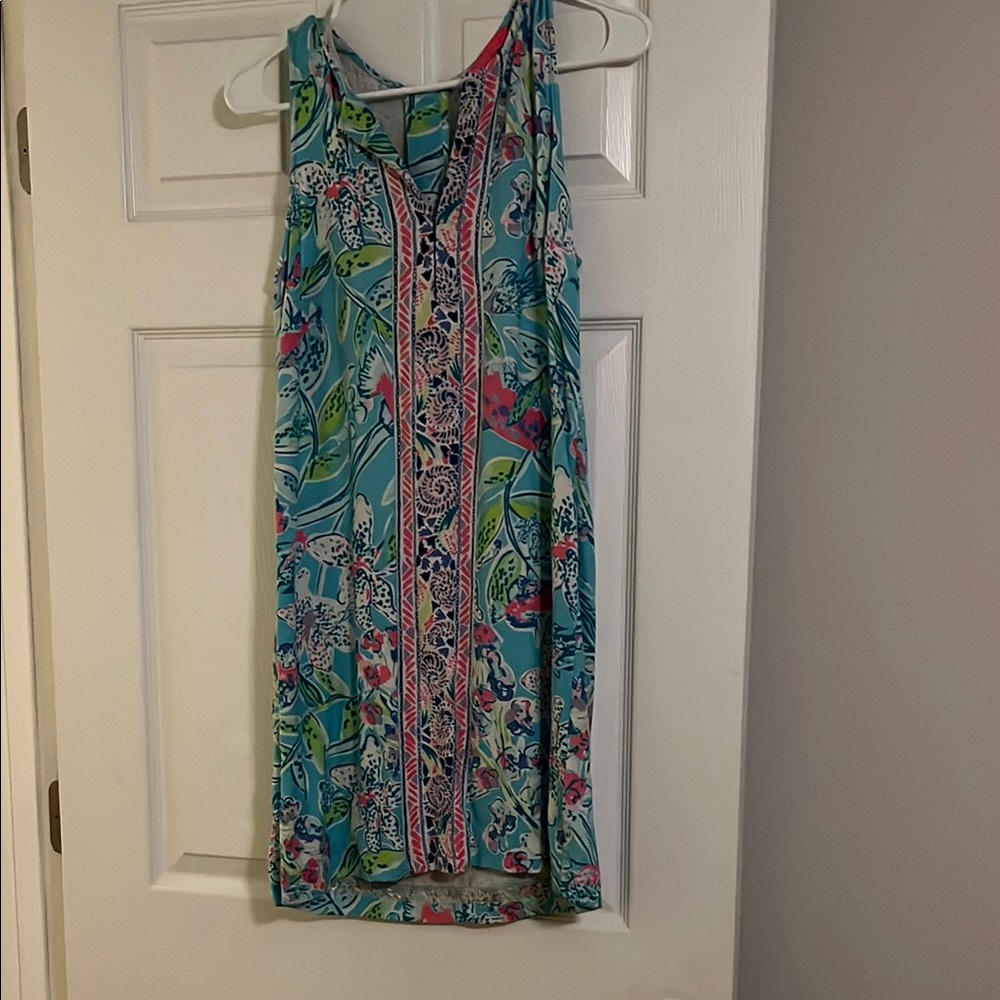 Lilly Pulitzer Blue Floral Dress